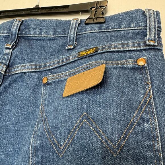 WRANGLER Men's Original Fit Cowboy Cut Jeans Size‎ W38 L 34 Blue Denim #13MWZGK - Picture 7 of 7